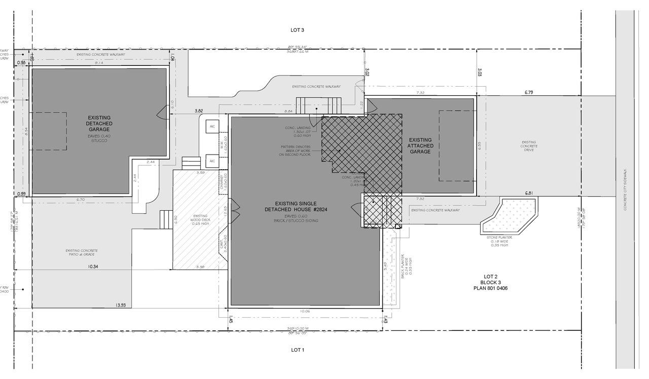 Construction site plan for project from page 1 of the file 'DP2026-02858 - DMAP Plans Submitted (1MB) 2026-05-14'