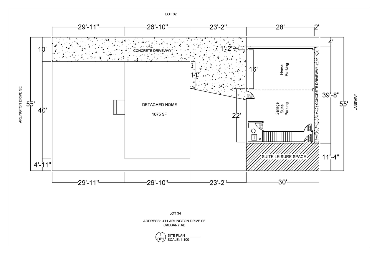 Construction site plan for project from page 2 of the file 'DP2026-02891 DMAP Plans Submitted (1MB) 2026-05-17'