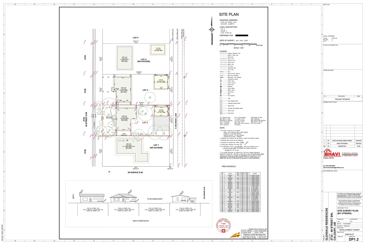 Construction site plan for project from page 3 of the file 'DP2026-02901 DMAP Plans (Submitted) 2026-05-19 (5MB)'