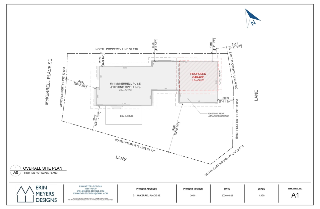 Construction site plan for project from page 1 of the file 'DP2026-02909 DMAP Plans Submitted (1MB) 2026-05-19'