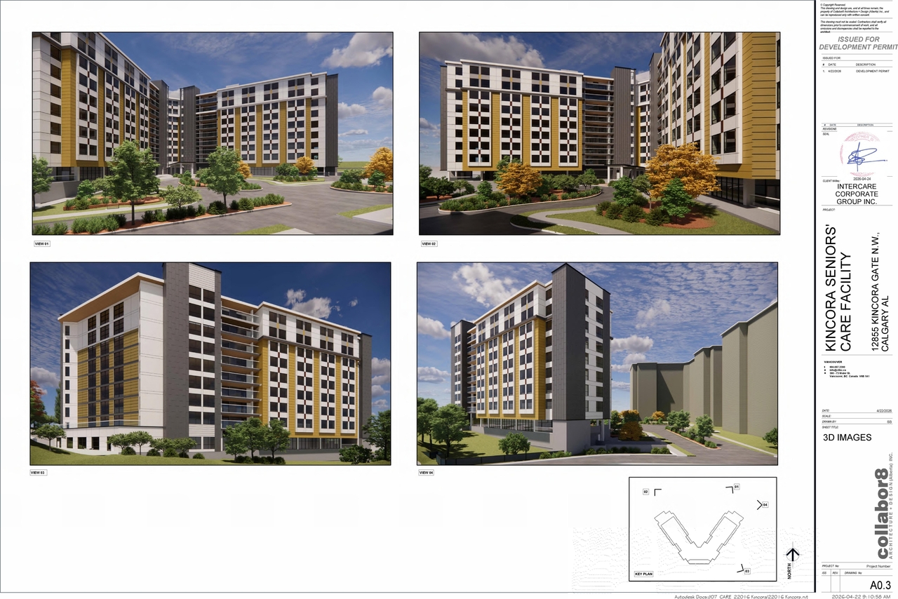 Rendering of building from page 2 of the file 'DP2026-02913 DMAP Plans (Submitted) 2026-05-19 (6MB)'