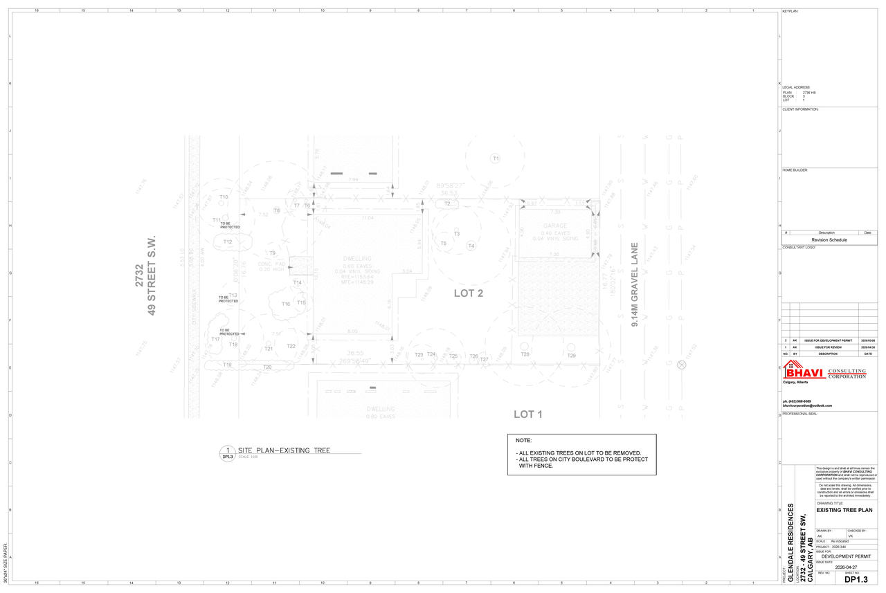 Construction site plan for project from page 4 of the file 'DP2026-02922 DMAP Plans (Submitted) 2026-05-20 (5MB)'