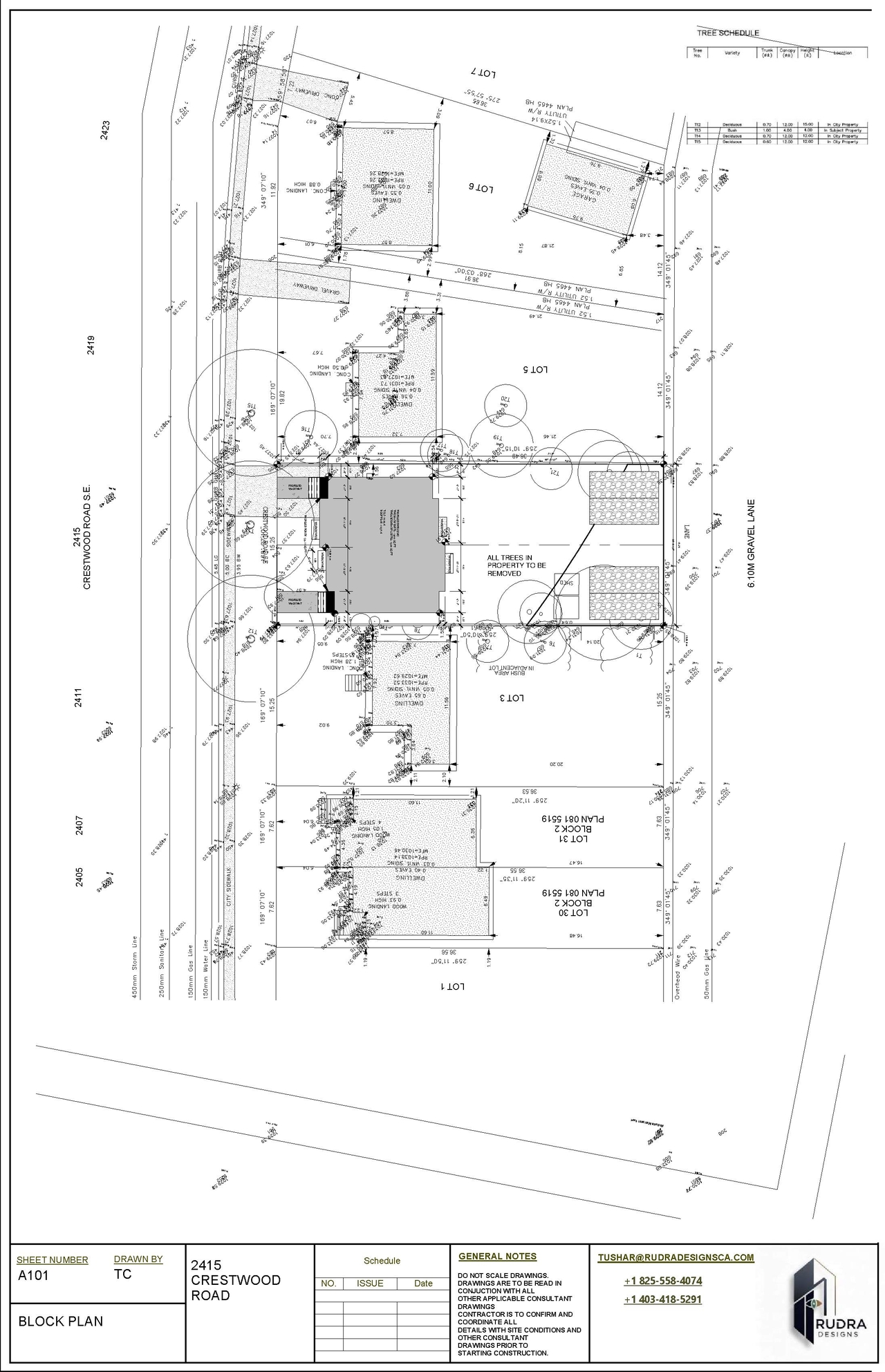 Construction site plan for project from page 6 of the file 'DP2026-02939 DMAP Plans (Amanded) 2026-10-12 (1MB)'