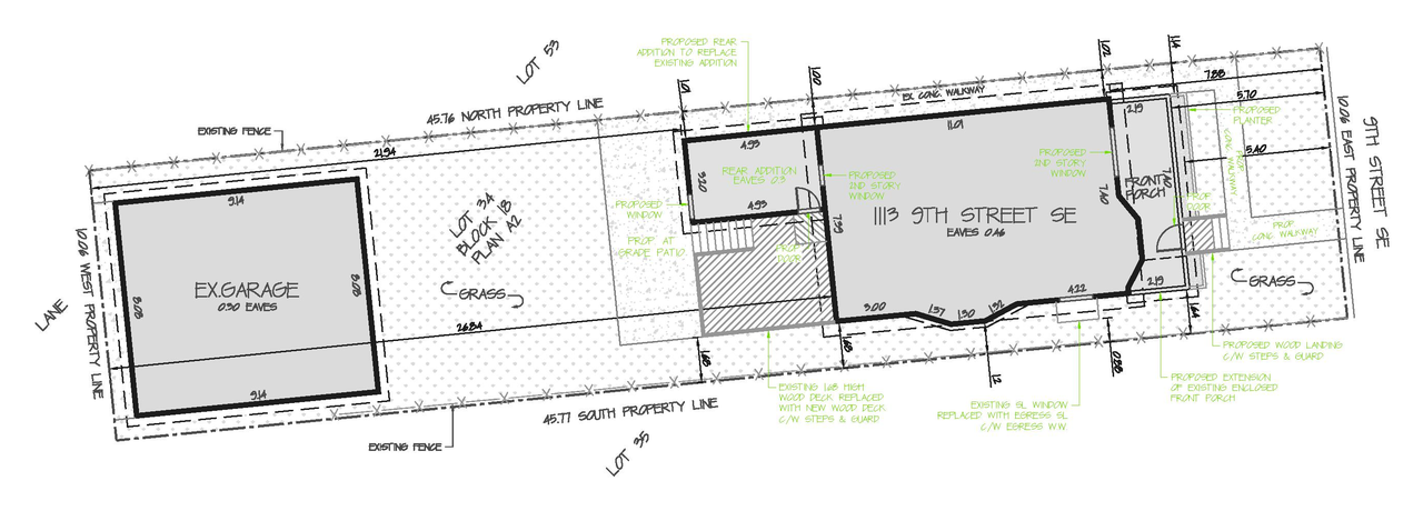 Construction site plan for project from page 2 of the file 'DP2026-02977 DMAP Plans Submitted (1MB) 2026-05-21'