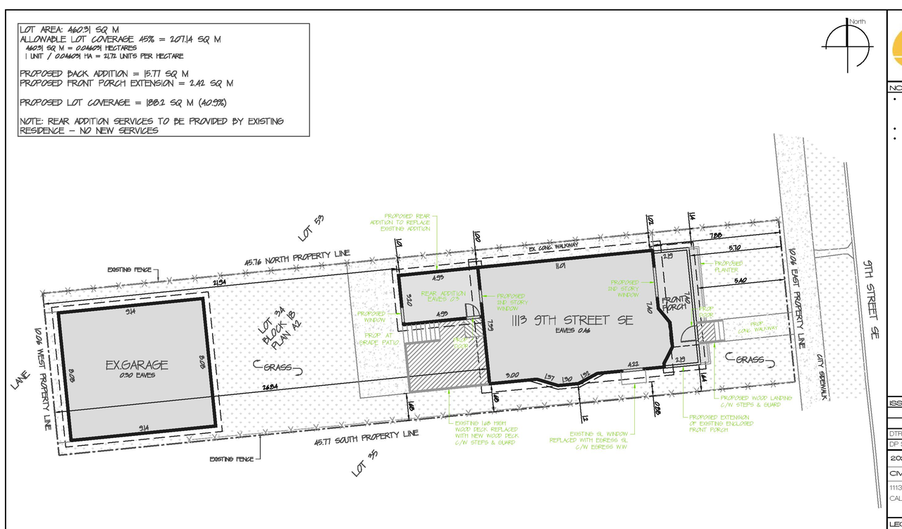 Construction site plan for project from page 2 of the file 'DP2026-02977 - DMAP Plans Amended (1MB) 2026-07-20'