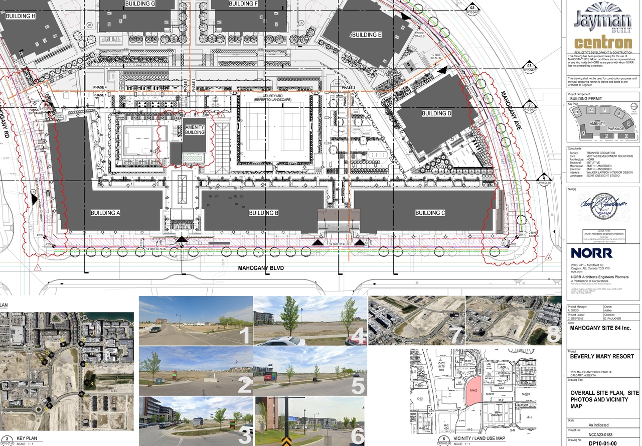 Construction site plan for project from page 2 of the file 'DP2026-02980 DMAP Plans (Submitted) 2026-05-22 (28MB)'