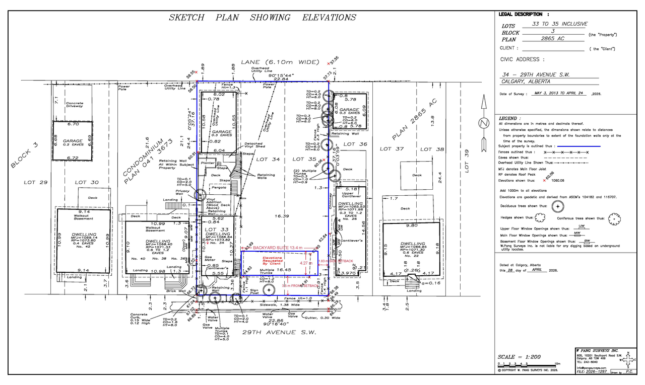 Construction site plan for project from page 1 of the file 'DP2026-02997 DMAP Plans Submitted (1MB) 2026-05-22'