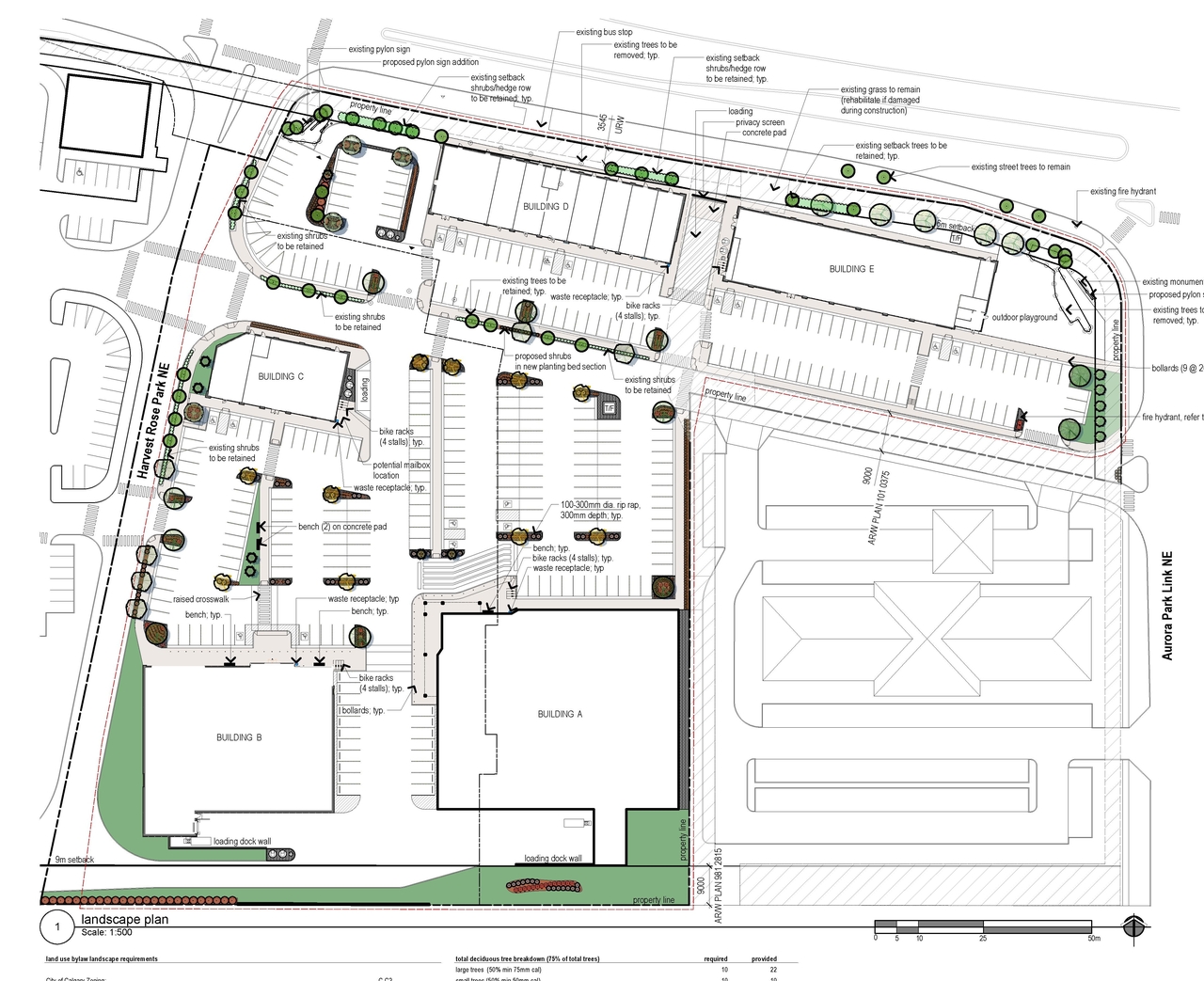 Construction site plan for project from page 17 of the file 'DP2026-03023 DMAP Plans Submitted (25MB) 2026-05-25'
