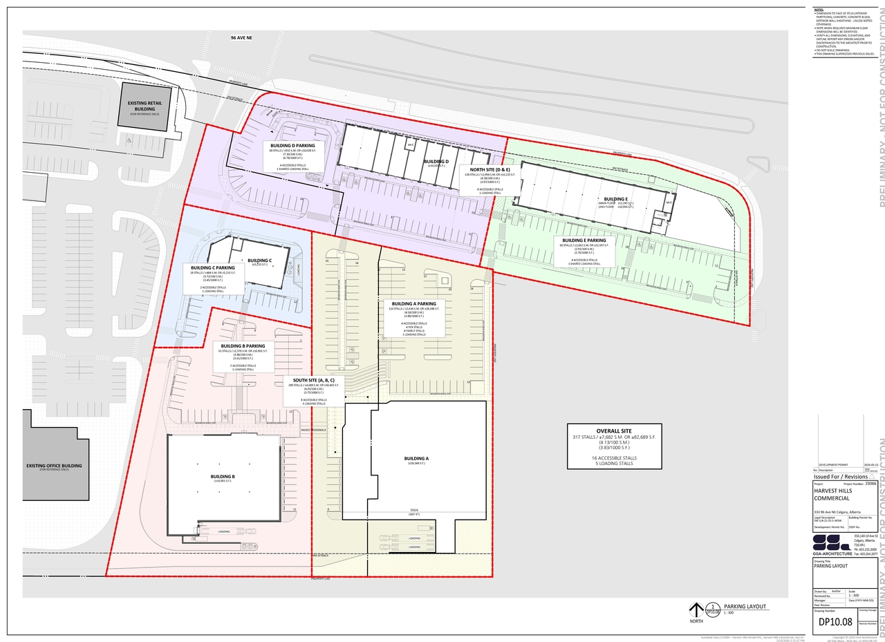 Construction site plan for project from page 9 of the file 'DP2026-03023 DMAP Plans Submitted (25MB) 2026-05-25'