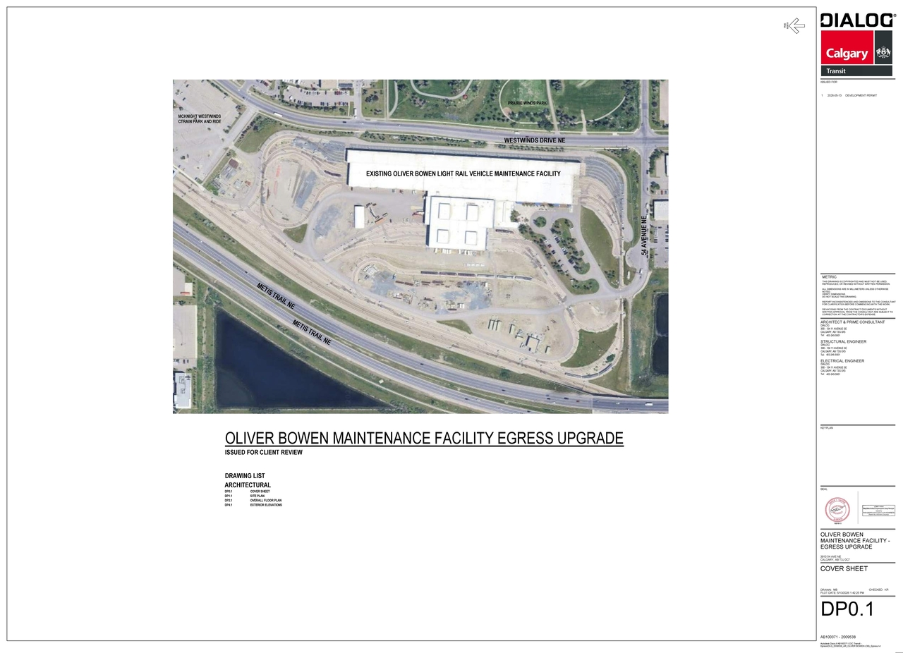Construction site plan for project from page 1 of the file 'DP2026-03042 DMAP Plans (Submitted) 2026-05-26 (5MB)'