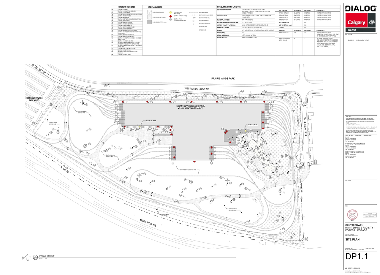 Construction site plan for project from page 2 of the file 'DP2026-03042 DMAP Plans (Submitted) 2026-05-26 (5MB)'