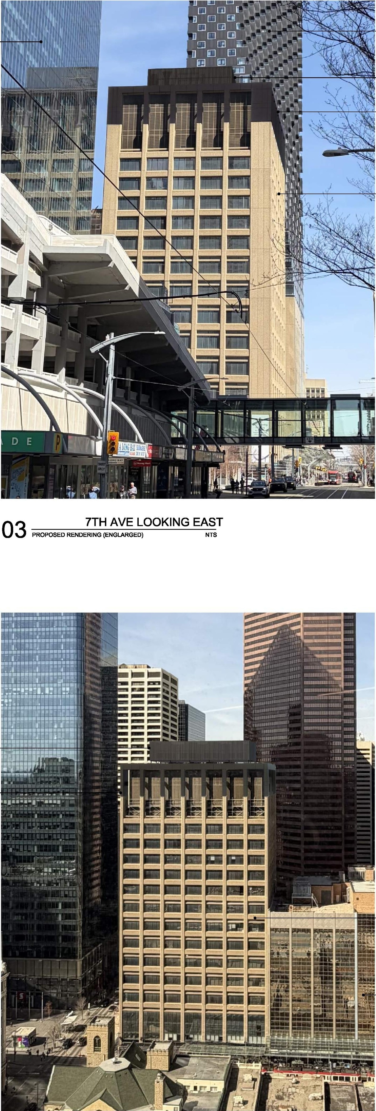 Rendering of building from page 4 of the file 'DP2026-03053 - DMAP DECISION RENDERED (12MB) 2026-07-07'