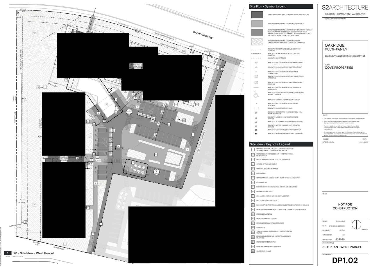 Construction site plan for project from page 5 of the file 'DMAP Plans (Submitted) DP2026-03079 (10MB) 2026-05-27'