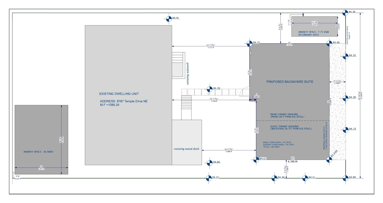 Construction site plan for project from page 3 of the file 'DP2026-03086 - DMAP Plans Amended (1MB) 2026-09-22'