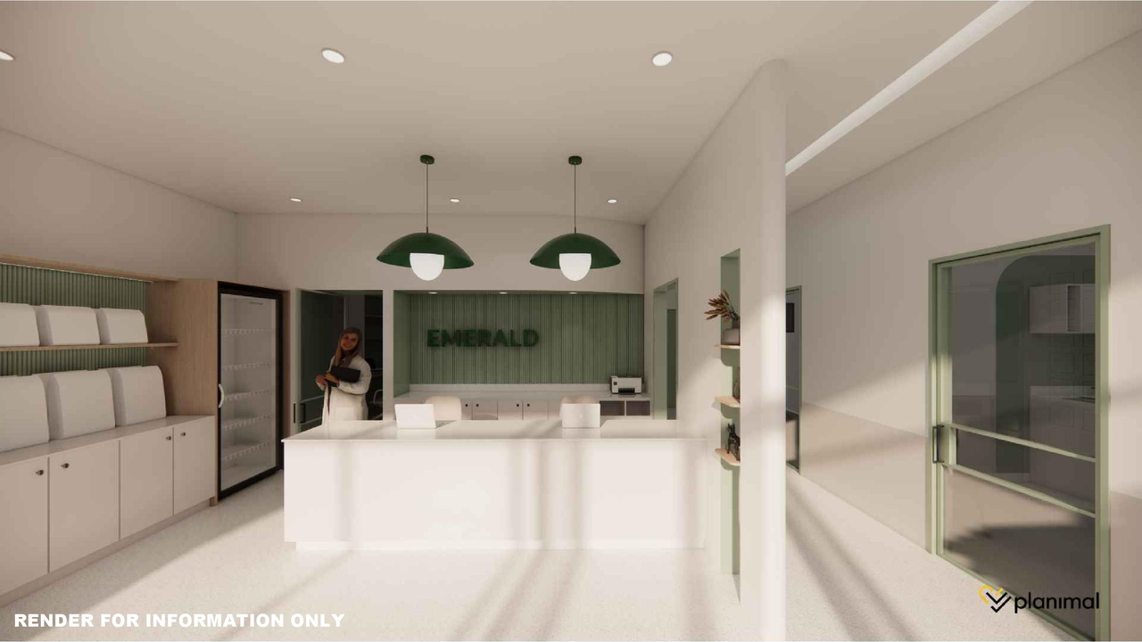 Rendering of building from page 3 of the file 'DMAP Plans (Submitted) DP2026-03099 (1MB) 2026-05-28'