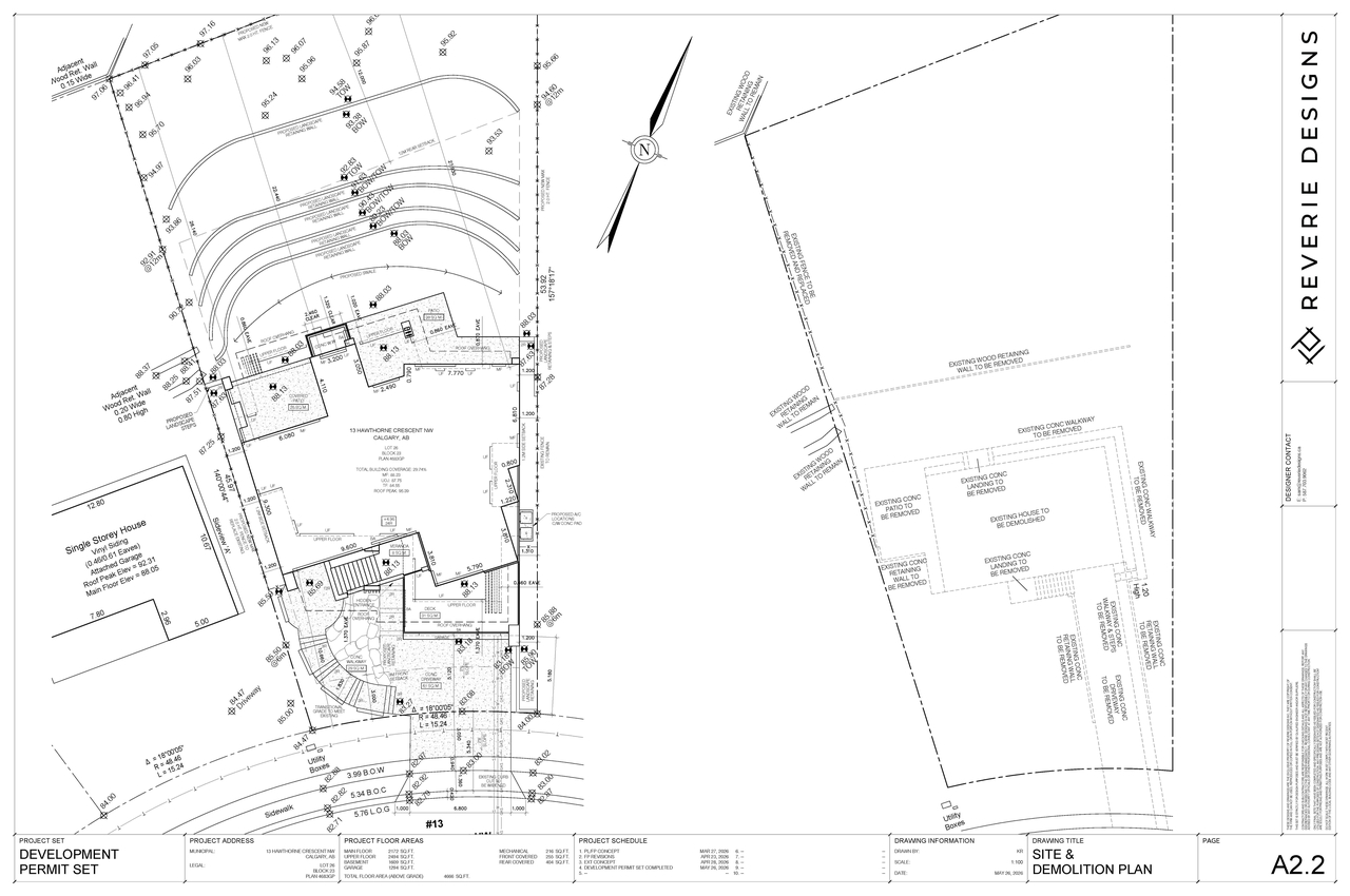Construction site plan for project from page 2 of the file 'DP2026-03112 DMAP Plans (Submitted) 2026-05-28 (2MB)'