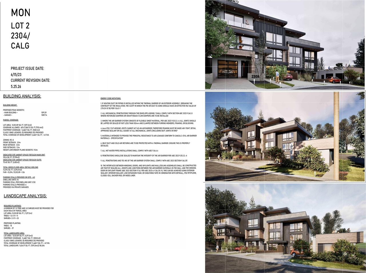 Rendering of building from page 1 of the file 'DP2026-03115 DMAP Plans Submitted (10MB) 2026-05-28'