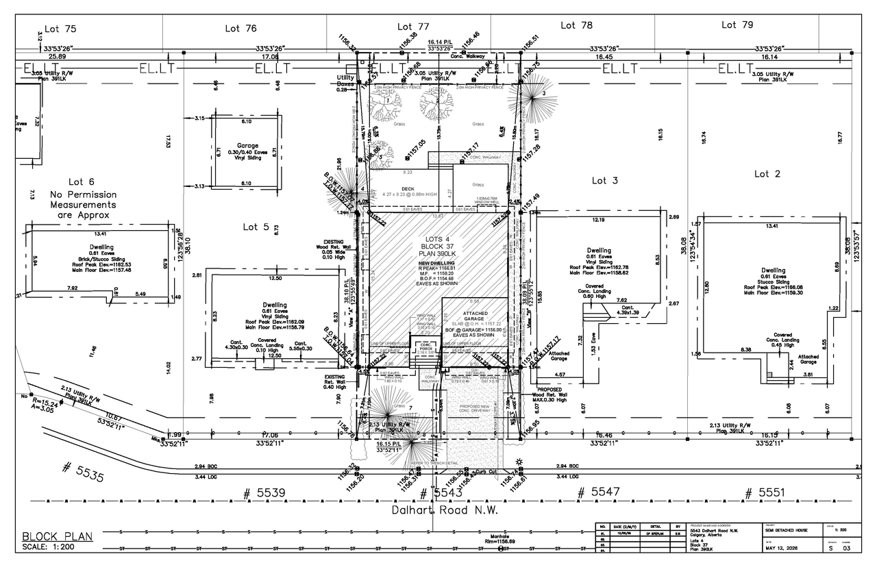 Construction site plan for project from page 8 of the file 'DMAP Plans (Submitted) DP2026-03138 (3MB) 2026-06-05'