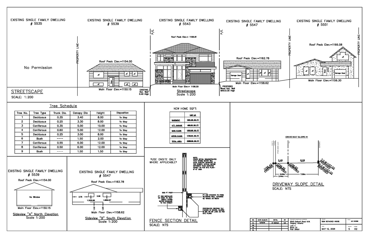 Construction site plan for project from page 3 of the file 'DP2026-03138 DMAP Amended Plans (1MB) 2026-07-14'