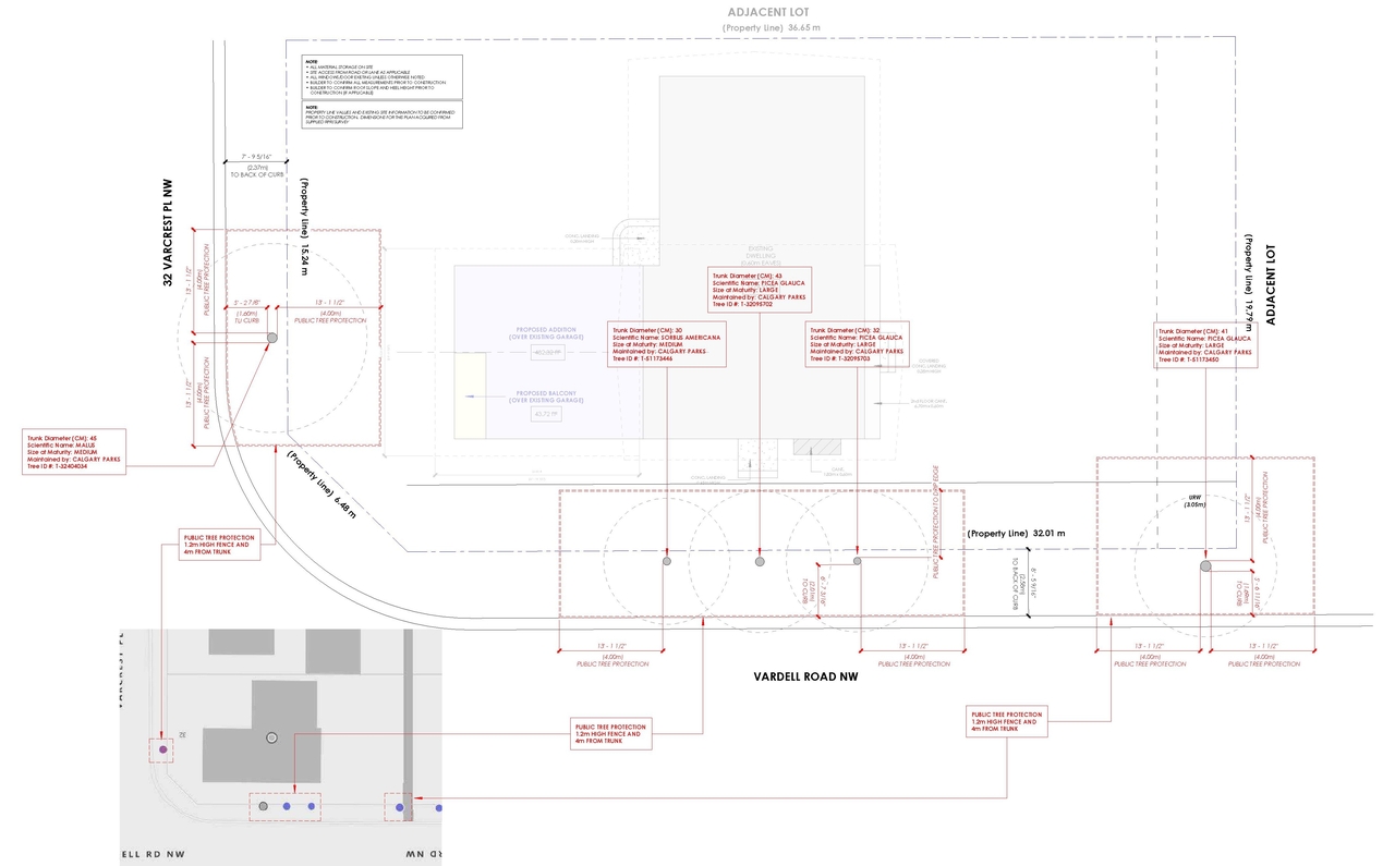 Construction site plan for project from page 3 of the file 'DP2026-03144 - DMAP Plans Amended (2MB) 2026-07-06'