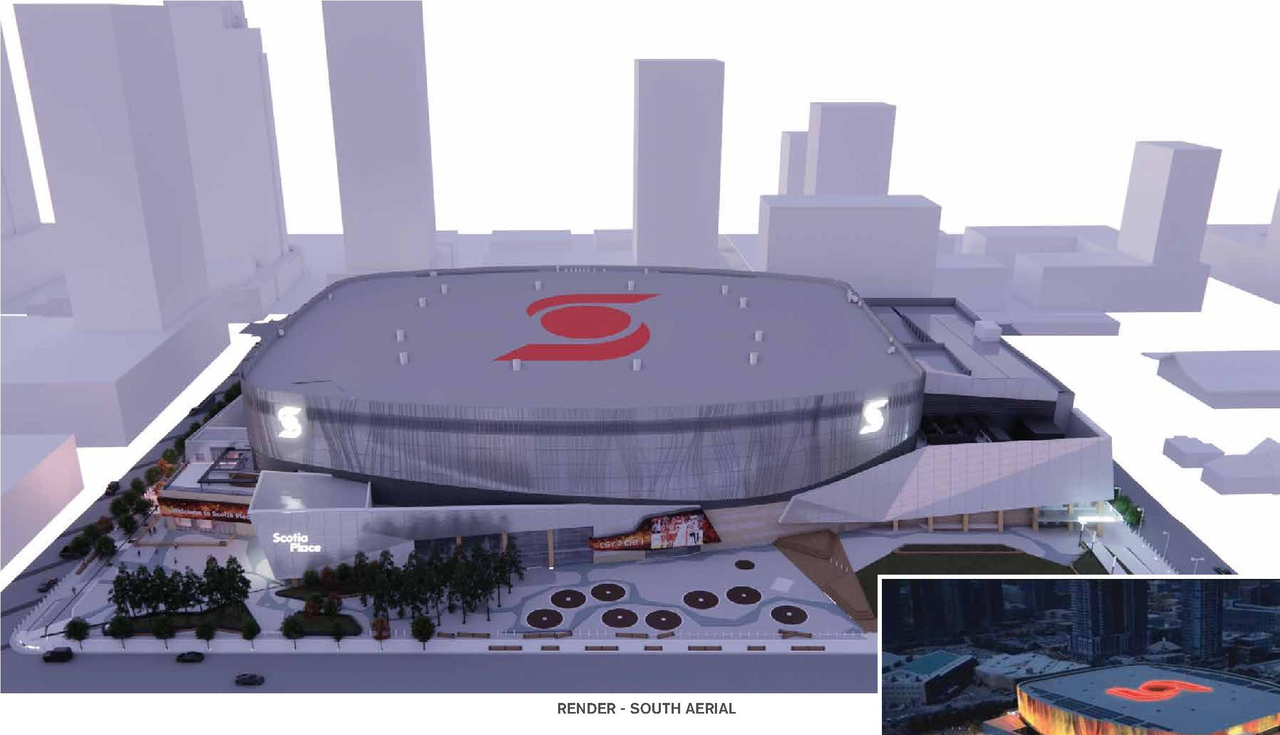 Rendering of building from page 5 of the file 'DP2026-03167 - DMAP Plans Submitted (1MB) 2026-05-31'