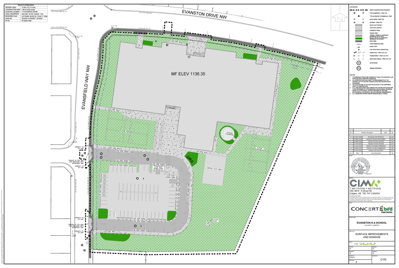 Construction site plan for project from page 5 of the file 'DP2026-03190 DMAP Plans Submitted (9MB) 2026-06-01'