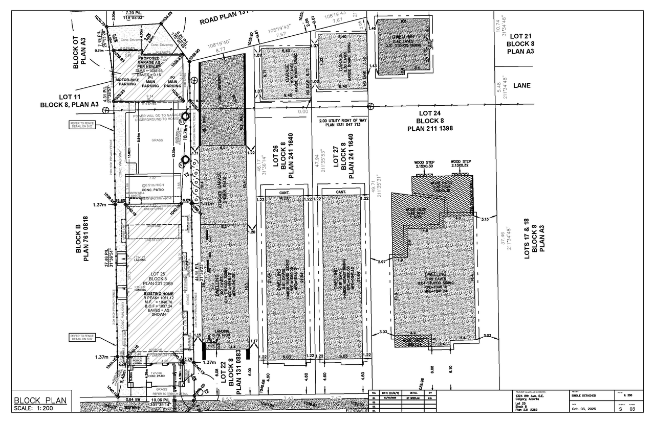 Construction site plan for project from page 3 of the file 'DP2026-03213 DMAP Plans Submitted (2MB) 2026-06-02'
