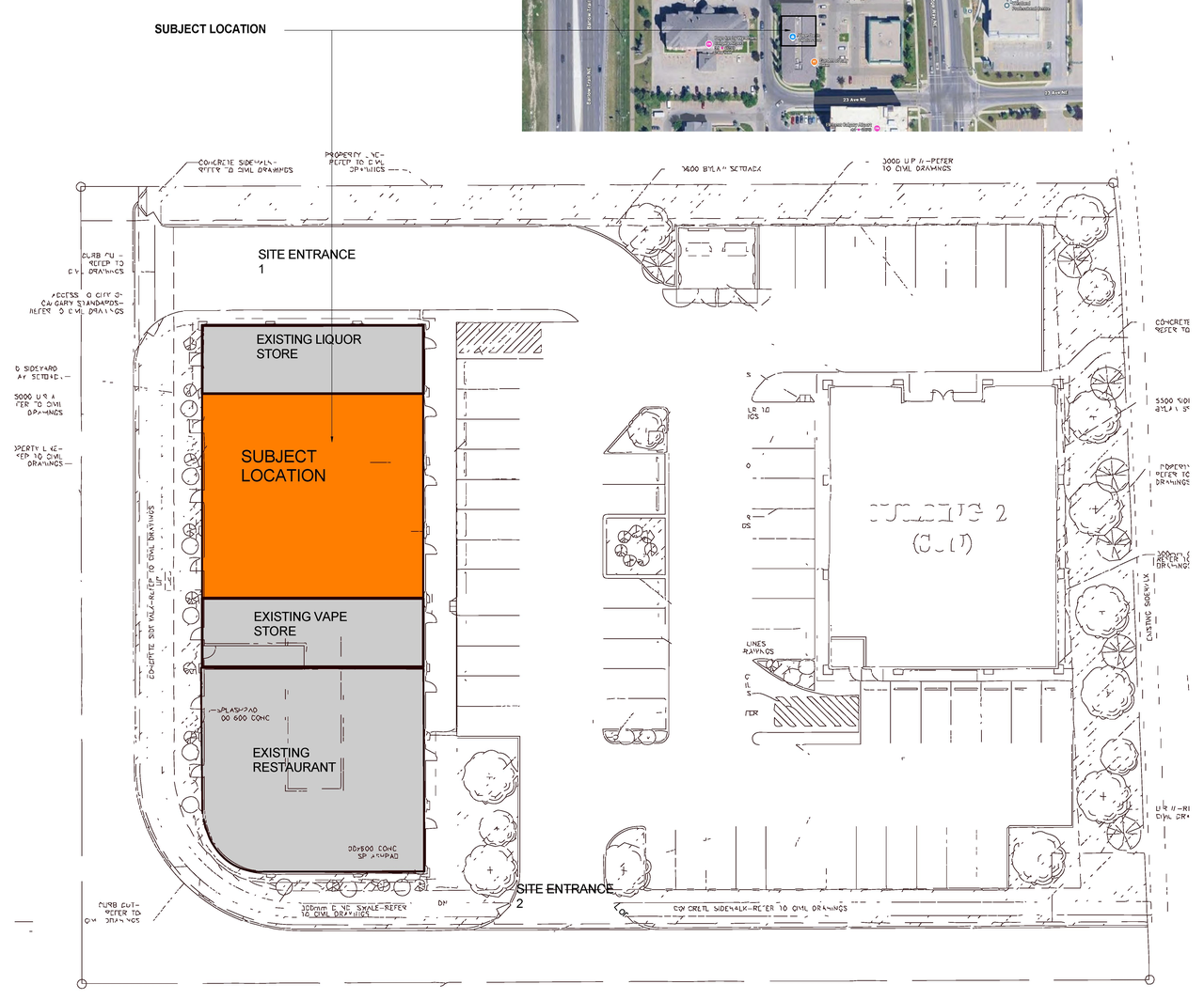 Construction site plan for project from page 1 of the file 'DP2026-03234 DMAP Plans (Submitted) 2026-06-02 (1MB)'