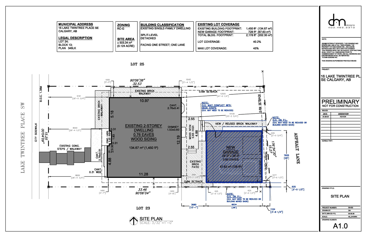 Construction site plan for project from page 2 of the file 'DMAP Plans (Submitted) DP2026-03235 (1MB) 2026-06-02'