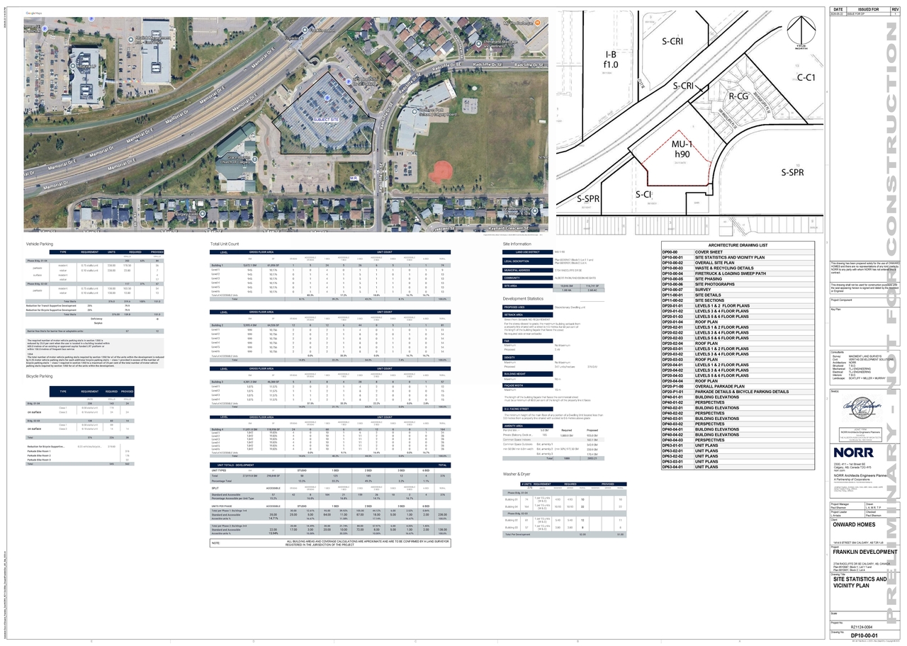Construction site plan for project from page 2 of the file 'DP2026-03241 DMAP Plans (Submitted) 2026-06-03 (21MB)'