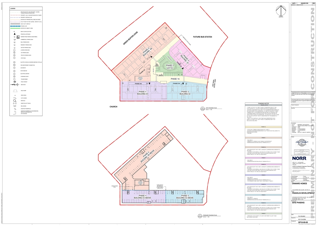 Construction site plan for project from page 4 of the file 'DP2026-03241 DMAP Plans (Submitted) 2026-06-03 (21MB)'
