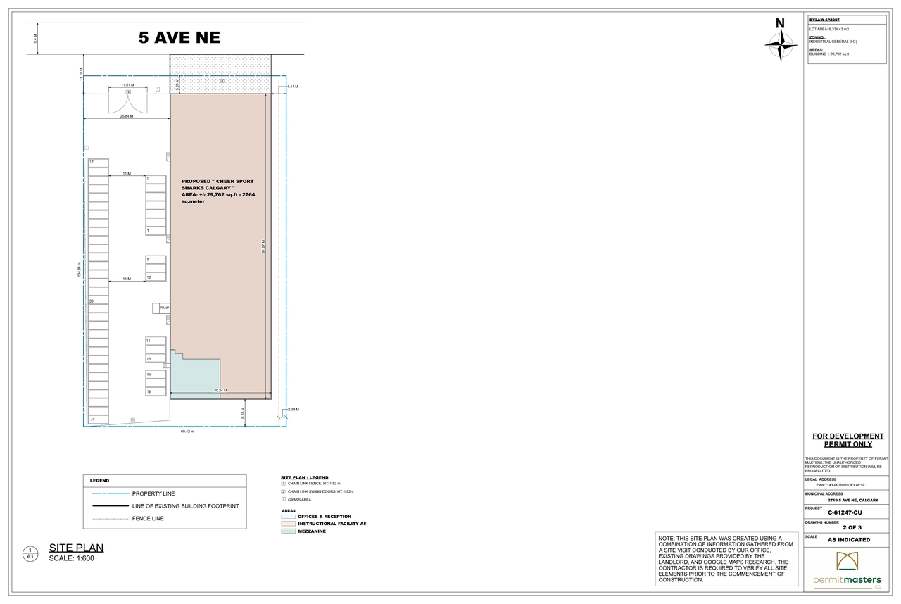 Construction site plan for project from page 1 of the file 'DMAP Plans (Submitted) DP2026-03246 (1MB) 2026-06-03'