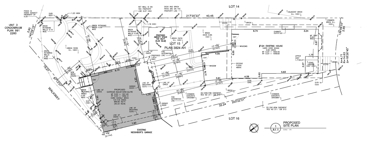 Construction site plan for project from page 1 of the file 'DMAP Plans (Submitted) DP2026-03248 (2MB) 2026-06-03'
