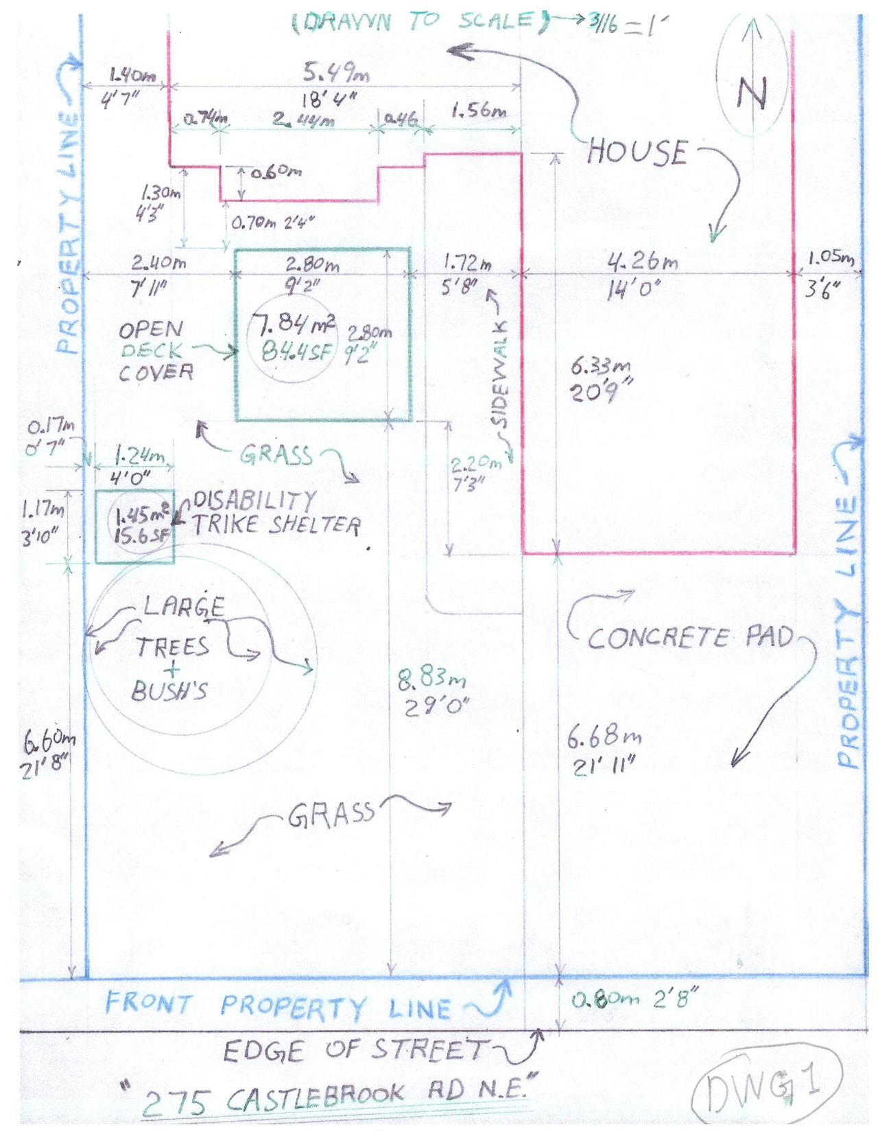 Construction site plan for project from page 1 of the file 'DP2026-03262 - DMAP Plans Submitted (2MB) 2026-06-03'
