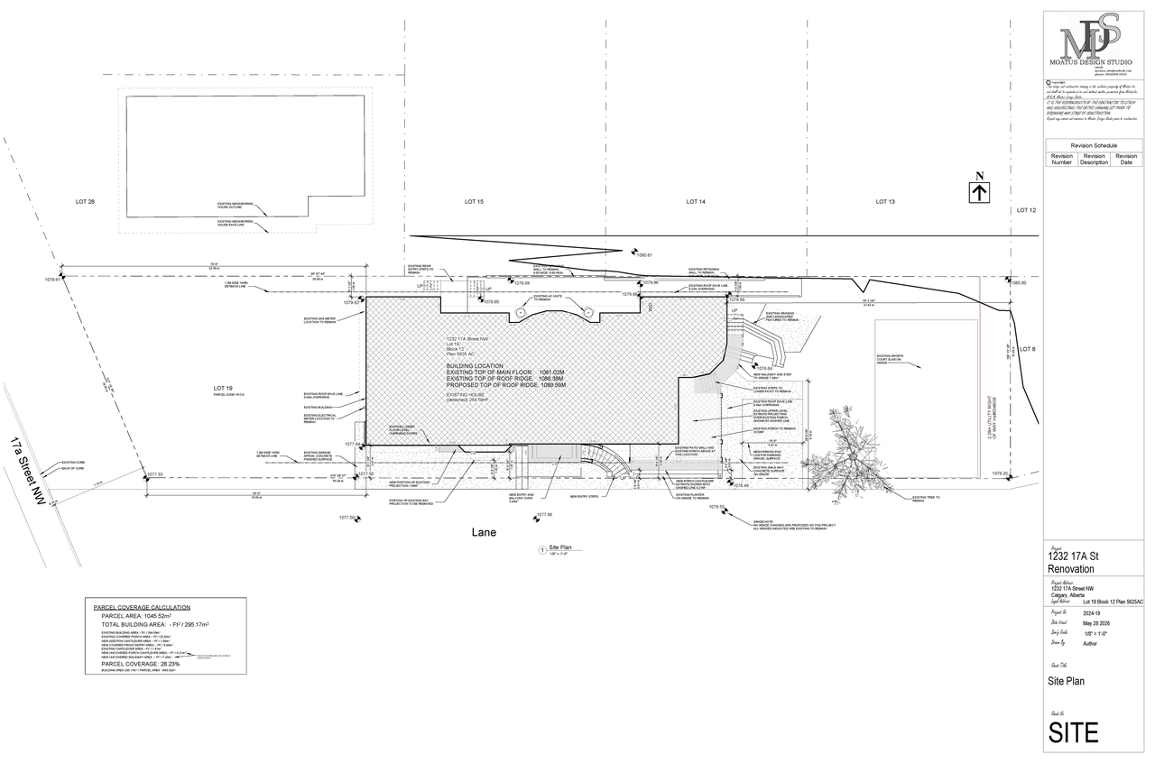 Construction site plan for project from page 3 of the file 'DP2026-03271 DMAP Plans Submitted (6MB) 2026-06-03'