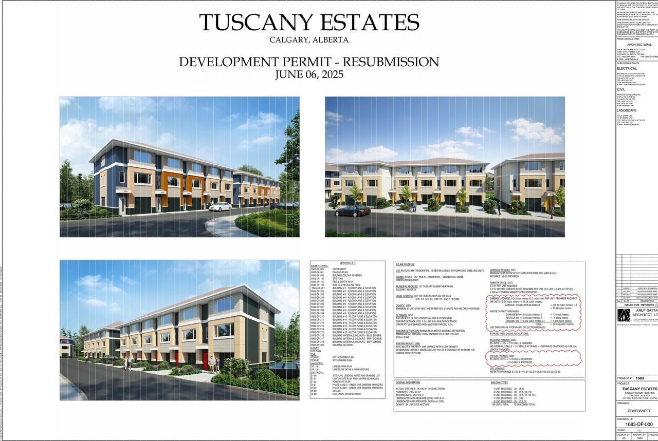 Rendering of building from page 1 of the file 'DP2026-03291 DMAP Plans (Submitted) 2026-06-04 (9MB)'