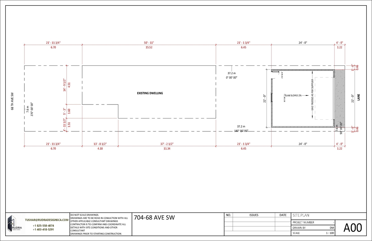 Construction site plan for project from page 1 of the file 'DMAP Plans (Submitted) DP2026-03312 (1MB) 2026-06-05'