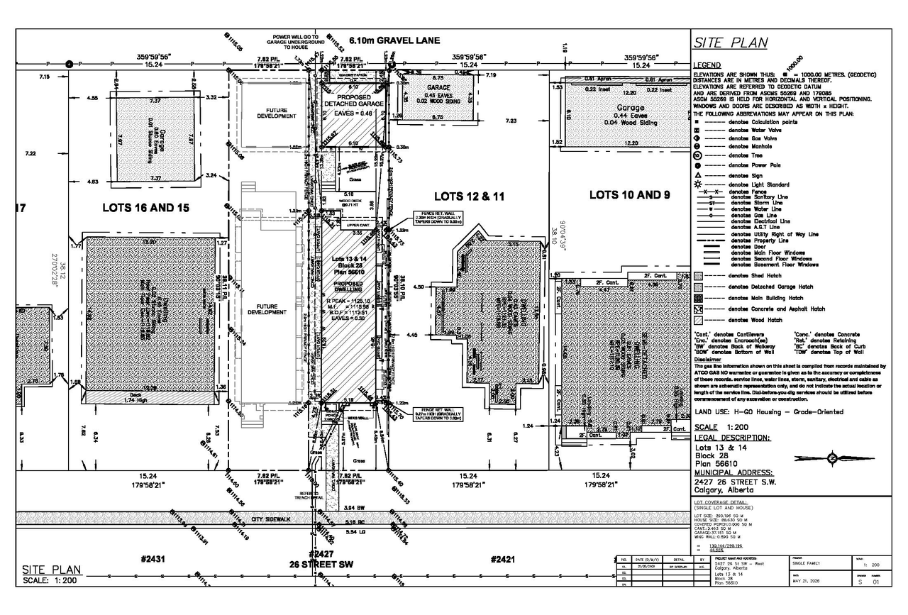 Construction site plan for project from page 1 of the file 'DMAP Plans (Submitted) DP2026-03314 (2MB) 2026-06-05'