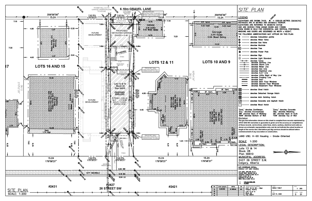 Construction site plan for project from page 2 of the file 'DP2026-03314 - DMAP Plans (amended) 2026-08-13 (1MB)'