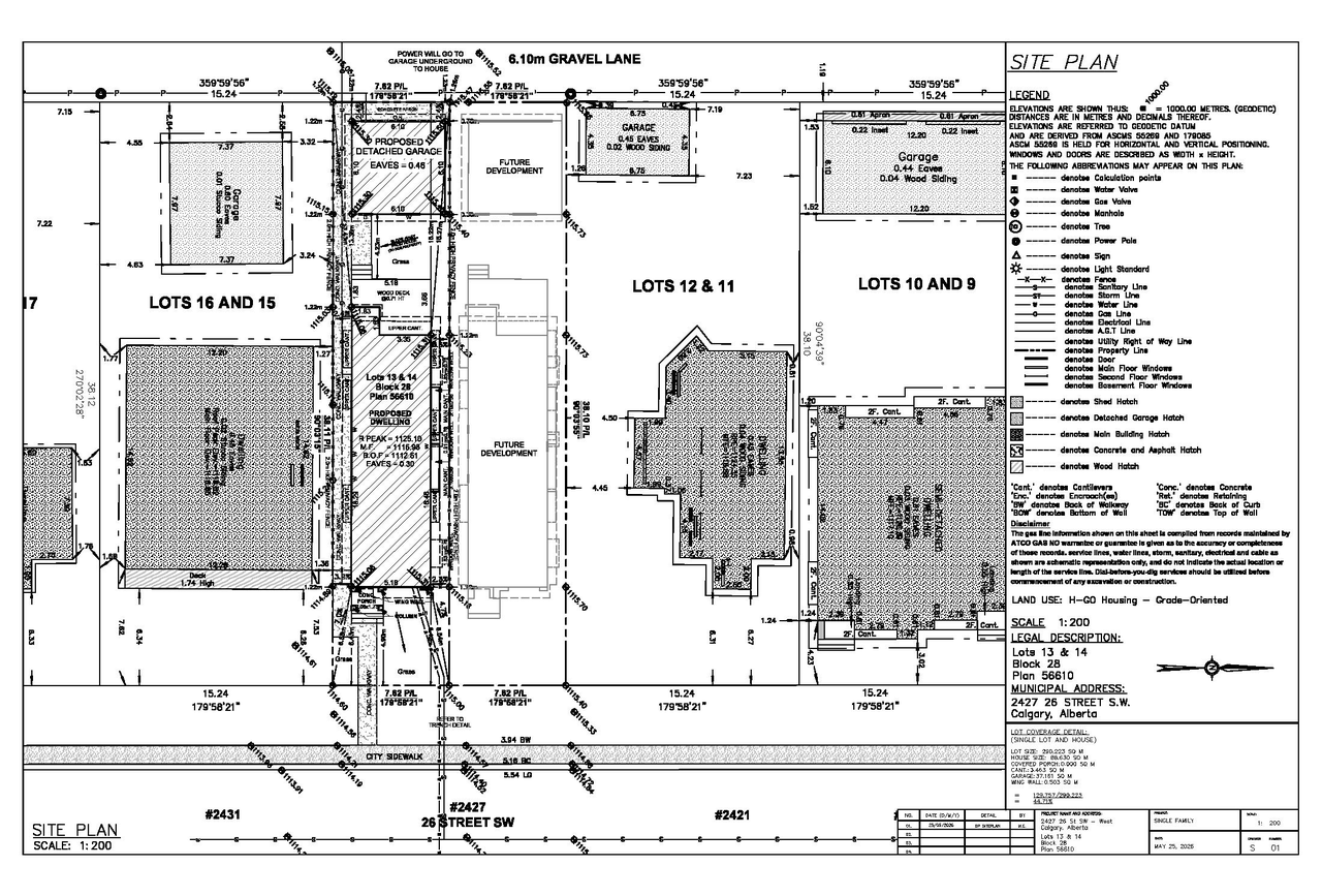 Construction site plan for project from page 1 of the file 'DMAP Plans (Submitted) DP2026-03316 (2MB) 2026-06-05'