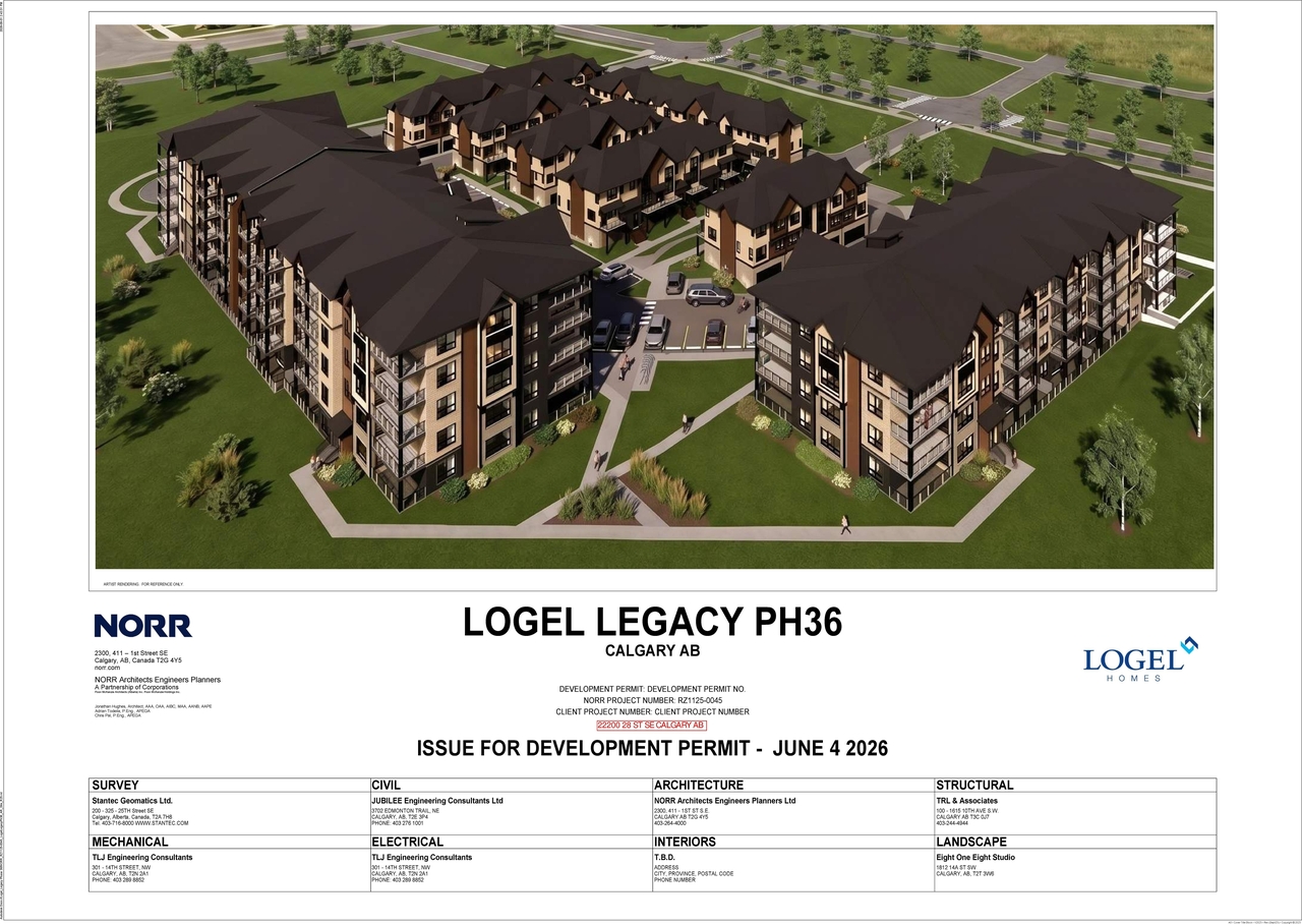 Rendering of building from page 1 of the file 'DP2026-03320 DMAP Plans (Amended)2026-06-30 (27MB)'