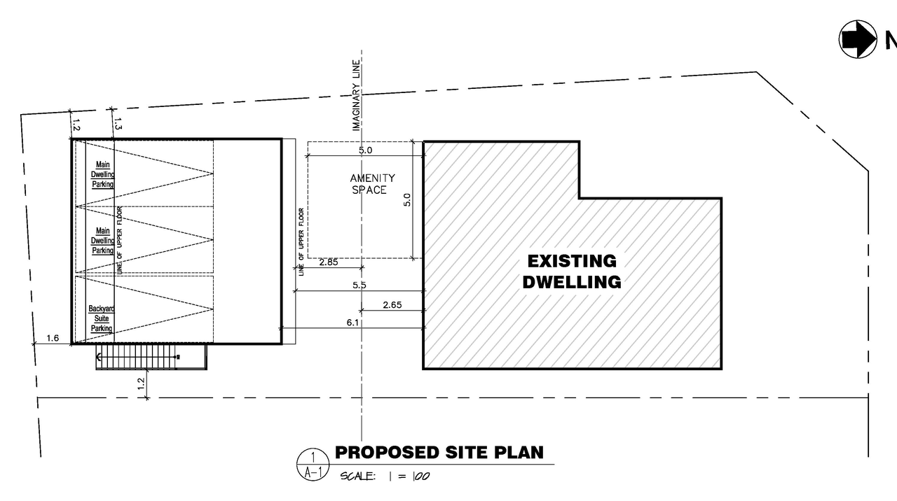 Construction site plan for project from page 1 of the file 'DMAP Plans (Submitted) DP2026-03334 (1MB) 2026-06-08'