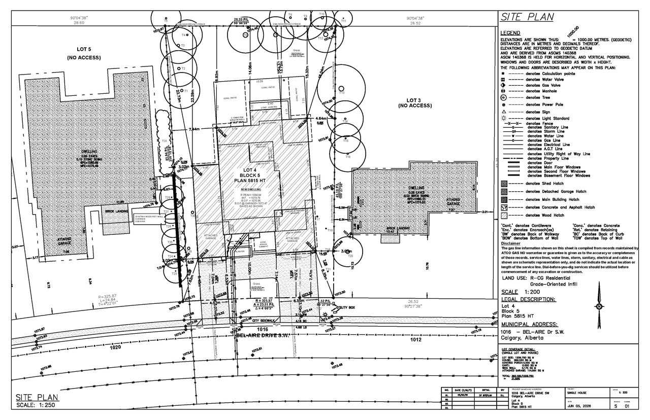 Construction site plan for project from page 1 of the file 'DMAP Plans (Submitted) DP2026-03361 (3MB) 2026-06-09'