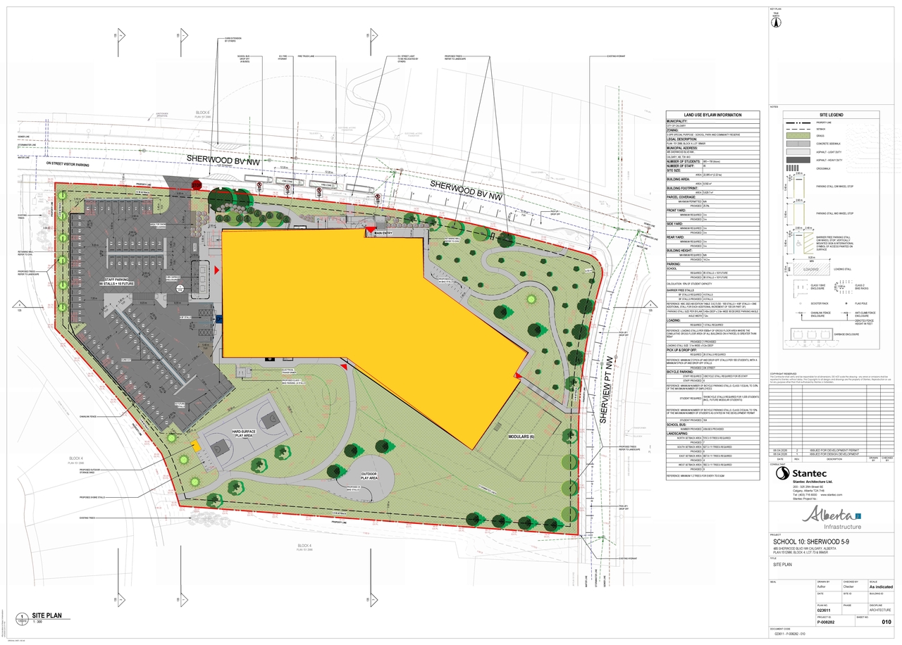 Construction site plan for project from page 2 of the file 'DP2026-03362 DMAP Plans Submitted (18MB) 2026-06-09'