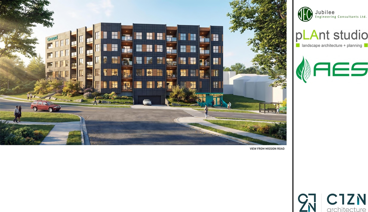 Rendering of building from page 2 of the file 'DP2026-03372 DMAP Plans (Submitted) 2026-06-23 (5MB)'