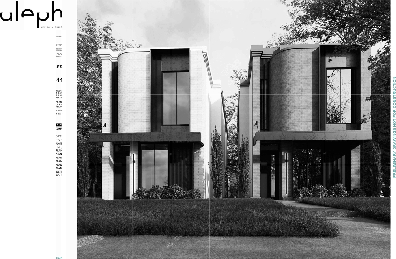 Rendering of building from page 1 of the file 'DP2026-03377 DMAP Plans Submitted (8MB) 2026-06-16'