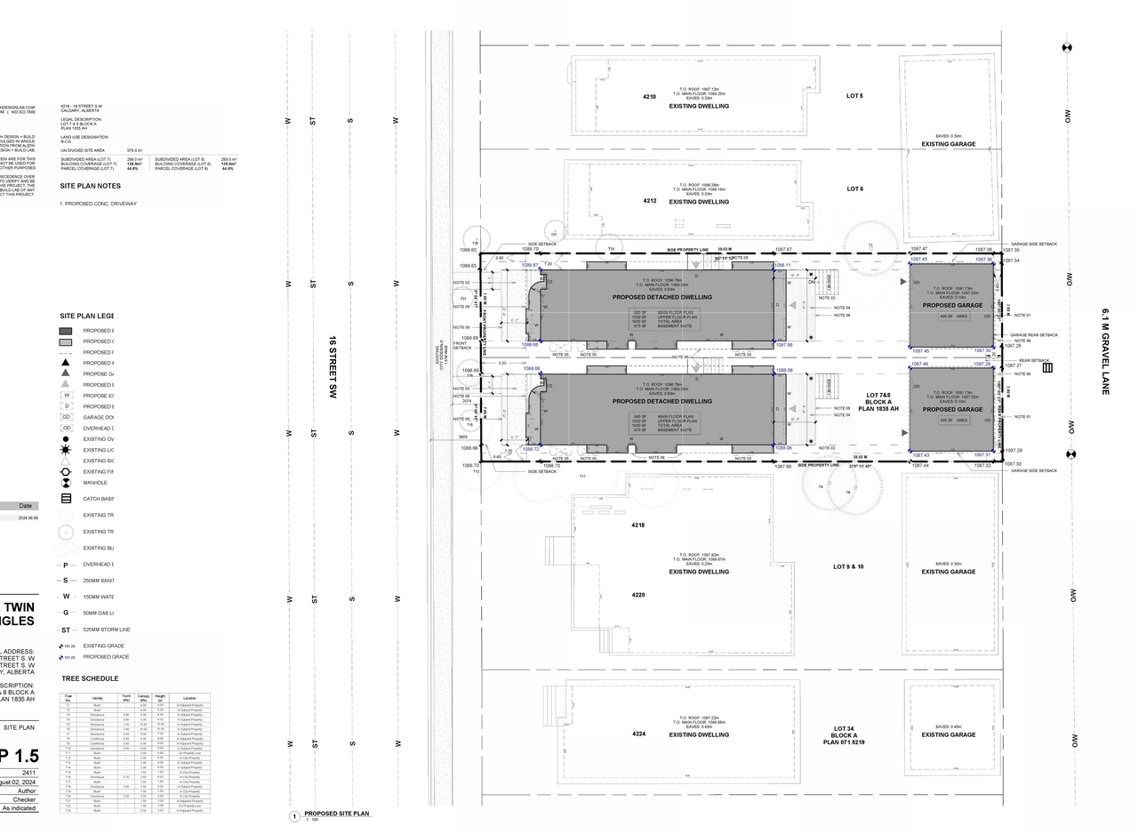 Construction site plan for project from page 6 of the file 'DP2026-03377 DMAP Plans Submitted (8MB) 2026-06-16'