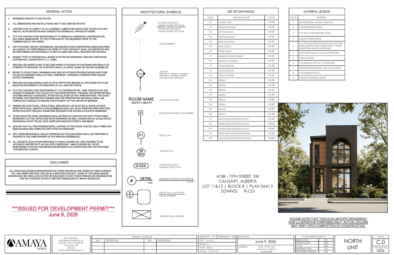 Construction site plan for project from page 1 of the file 'DP2026-03383 DMAP Plans Submitted (2MB) 2026-06-10'