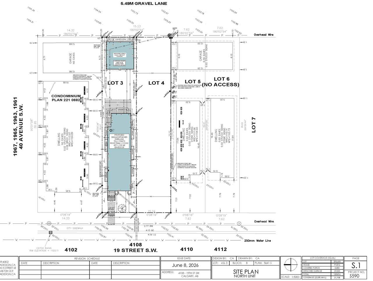 Construction site plan for project from page 8 of the file 'DP2026-03383 DMAP Plans Submitted (2MB) 2026-06-10'