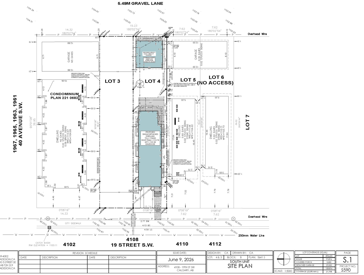 Construction site plan for project from page 8 of the file 'DP2026-03384 DMAP Plans Submitted (2MB) 2026-06-10'
